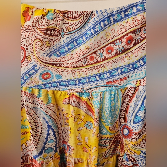 NWT - Linen - Lauren Ralph Lauren Cotton Lined Boho Skirt - Size L - Picture 5 of 8